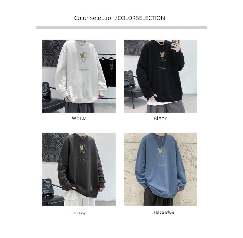 Autumn and winter Undershirt easy No cap Round neck Sweater