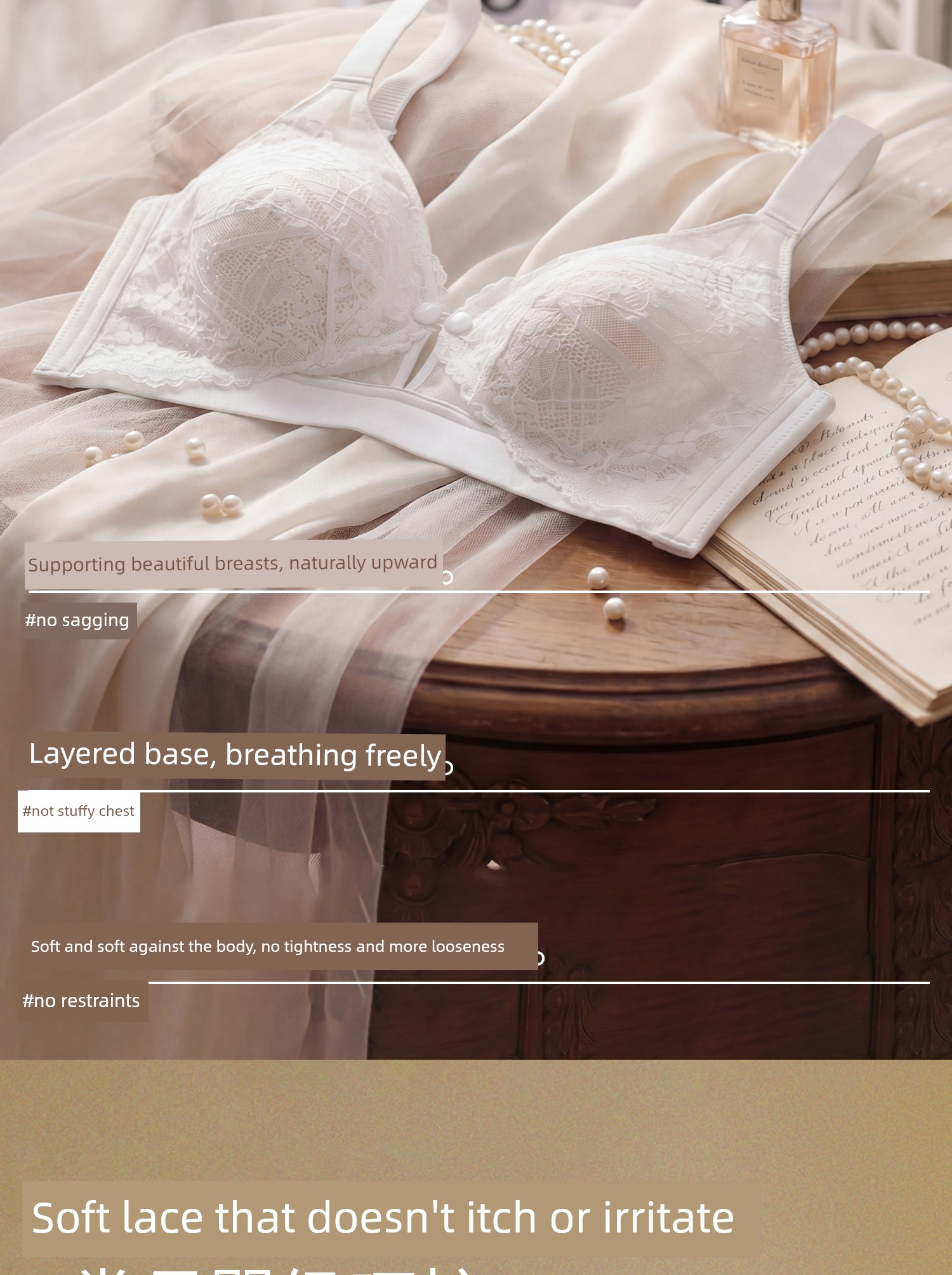 Breastfeeding Bra, Summer Thin Style, Special Anti-Sagging Front-Opening Bra for Postpartum Breastfeeding, Ultra-Thin Breathable Maternity Bra — 9