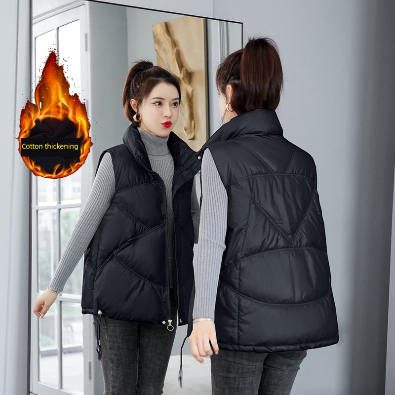 Autumn and winter easy ma'am Wear out waistcoat vest cotton-padded jacket