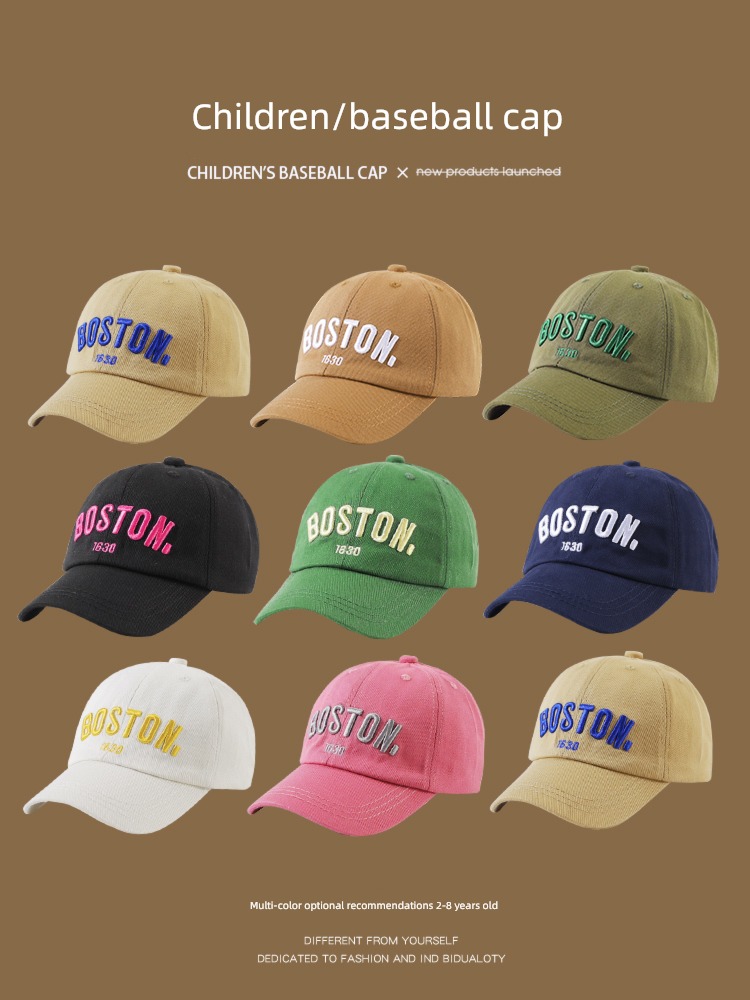 2-8 year children Spring and summer cotton material motion ins Hat