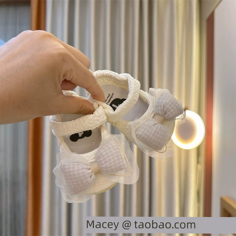 24 New Arrival Spring and Summer Baby Soft Sole Shoes 0-1 Year Old Tight Baby Toddler Flats 6-12 Months Princess Shoes — 3