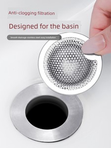 Stainless Steel Anti-Blocking Bathroom Sink Sink