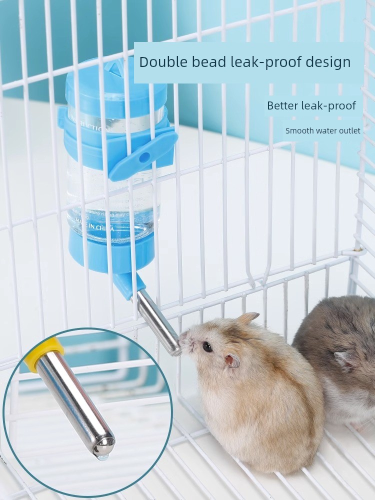 倉鼠專用滾珠防漏飲水器多種容量和顏色選擇滿足不同寵物需求