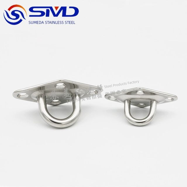 316 stainless steel diamond door buckle fixed hook wall lamp hook ring ceiling fan sandbag light hook U-shaped load-bearing hook