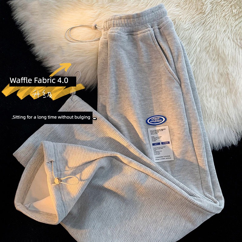 Wolfgang Broad leg Plush thickening Autumn and winter Chaopai sweatpants