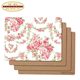 European-style floral cork wood simple placemat European-style anti-scalding heat insulation pad Anti-slip Western tableware pad