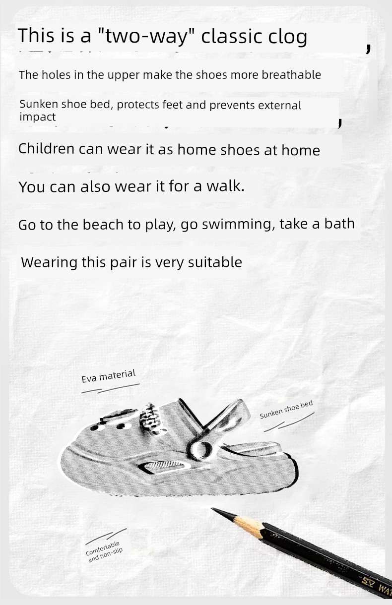 [Q]Mqd Kidsren's Clogs, Boys' Sandals, Summer New Models, Boys' Non-Slip Bathroom Soft-Soled Girls' Slippers — 2