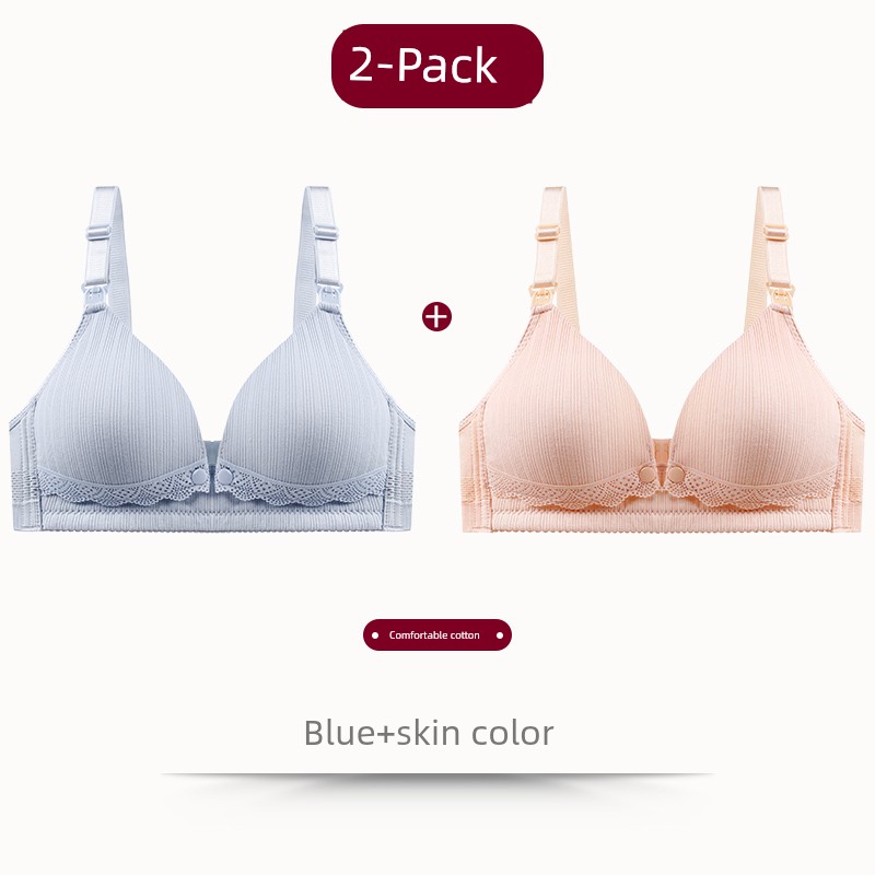 Maternity Bra Nursing Bra Push-Up Anti-Sagging Pregnancy Breastfeeding Pure Cotton Lift-Up Comfortable Bra Thin Style — 7