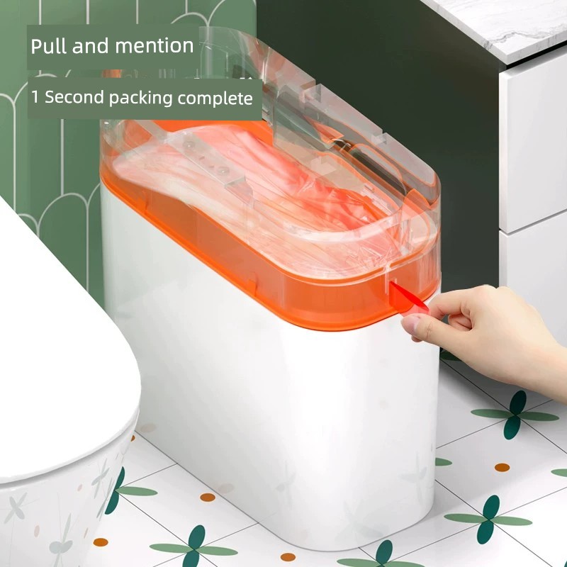 小米白智能垃圾桶感應輕奢家用洗手間衛生桶臥室客厛紙簍自動感應