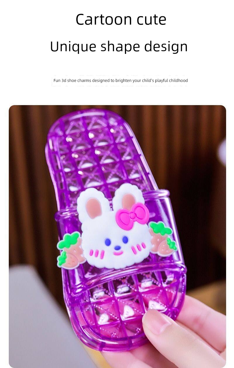 Parent-Child Children's Crystal Girls' Sandals, Non-Smelly, Non-Slip, Cute, Soft-Soled, Suitable for Indoor and Outdoor Use, Transparent Beach Sandals — 4