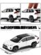 Simulation JKM 1/32 Toyota RAV4 Rongfang alloy car model sound and light steering shock absorption model boy toy car