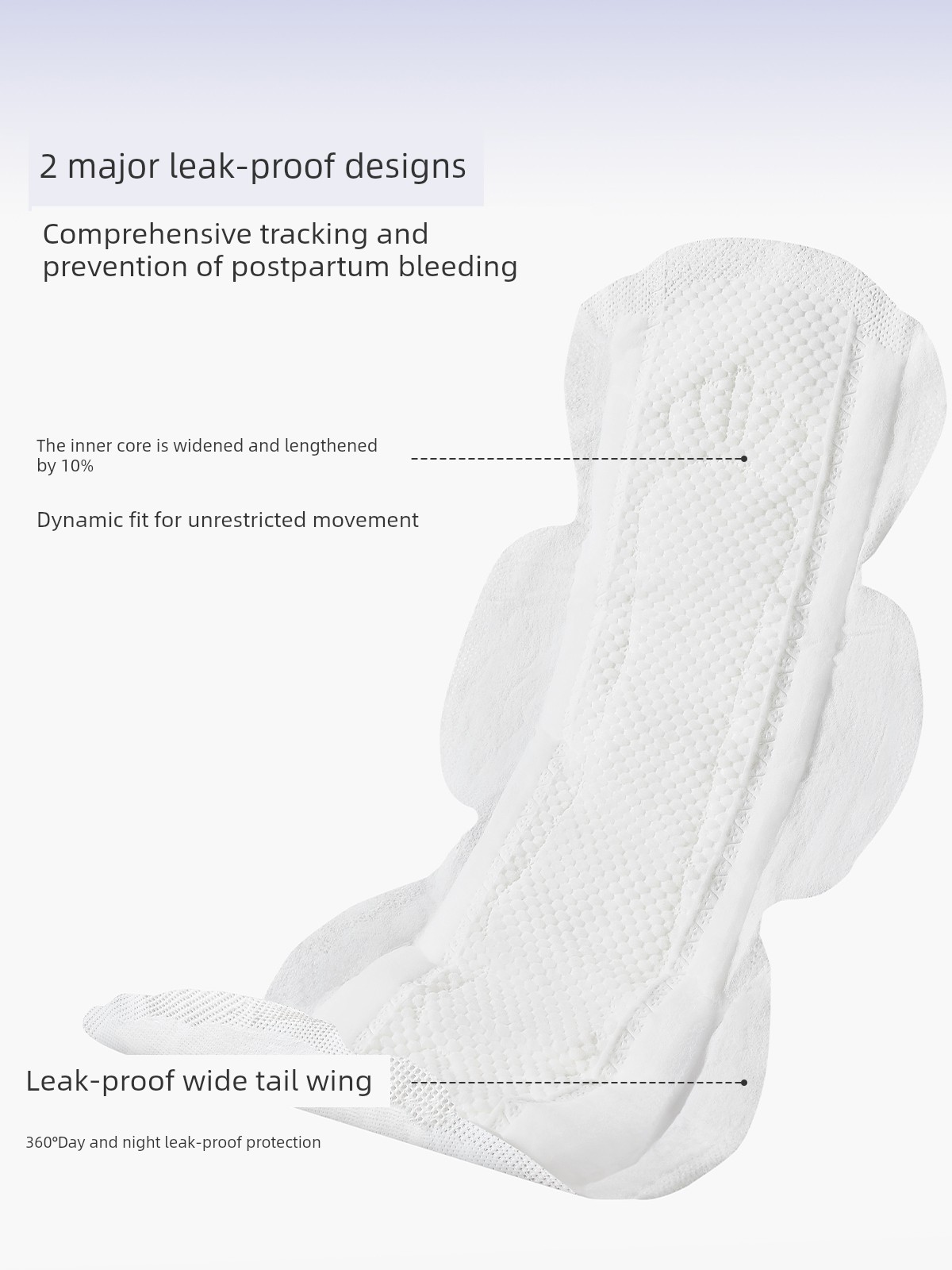 Jq Jingqi Measuring-Type Maternity Sanitary Pads for Postpartum Use, Special Large Size for Postpartum Recovery and Discharge of Lochia — 4