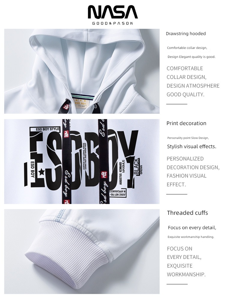NASA fashion trend spring printing Undershirt Sweater