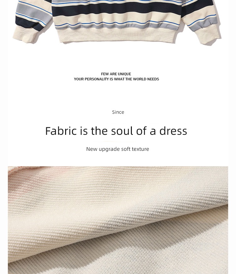 Spring and Autumn schoolboy stripe leisure time trend Long sleeve Sweater