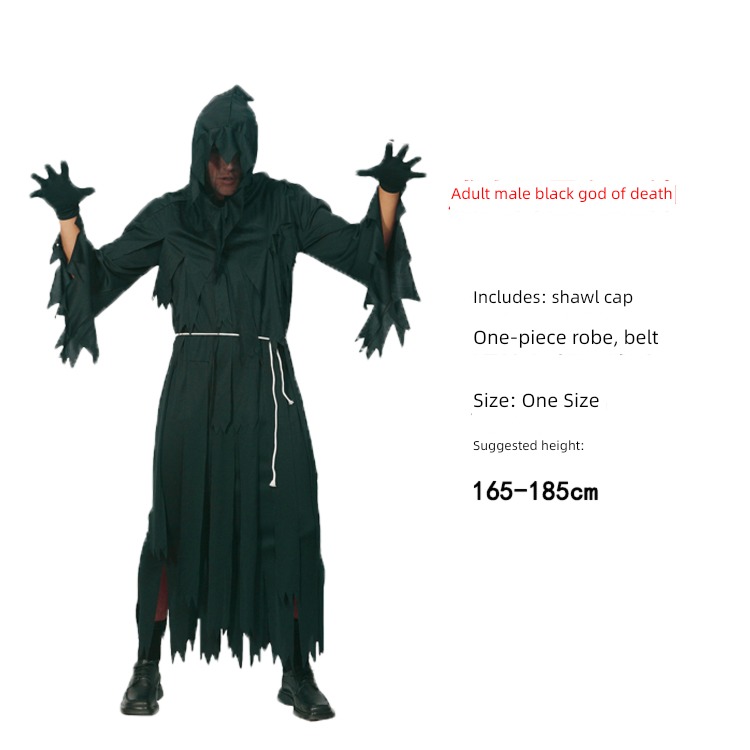 Halloween cos adult male devil scream Ghost clothes a secret chamber Dress up bloody terror doctor Taoist corpse clothing