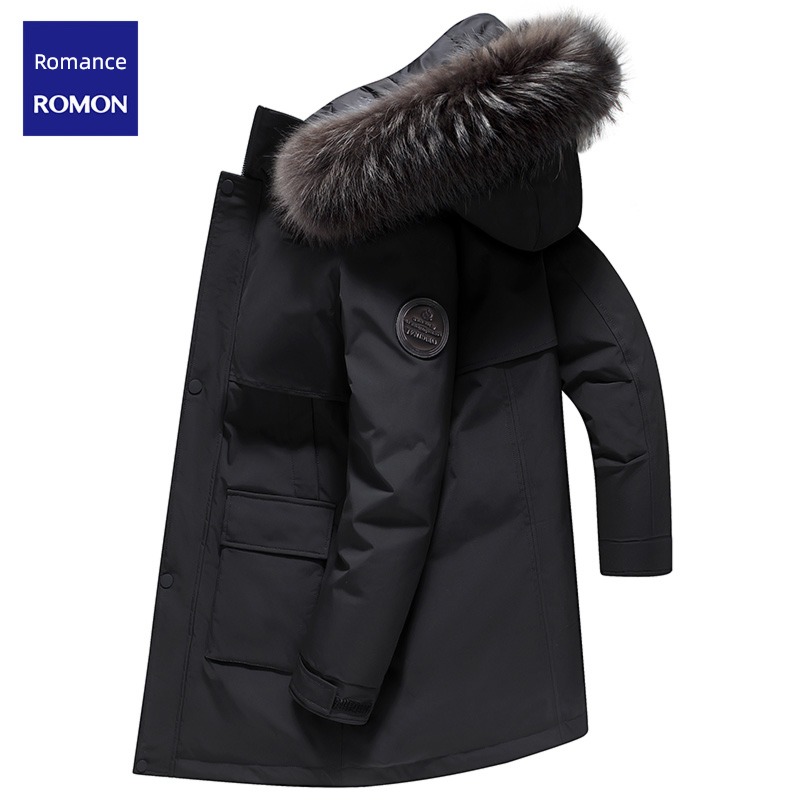 Romon Extremely cold keep warm Medium and long term leisure time Down Jackets
