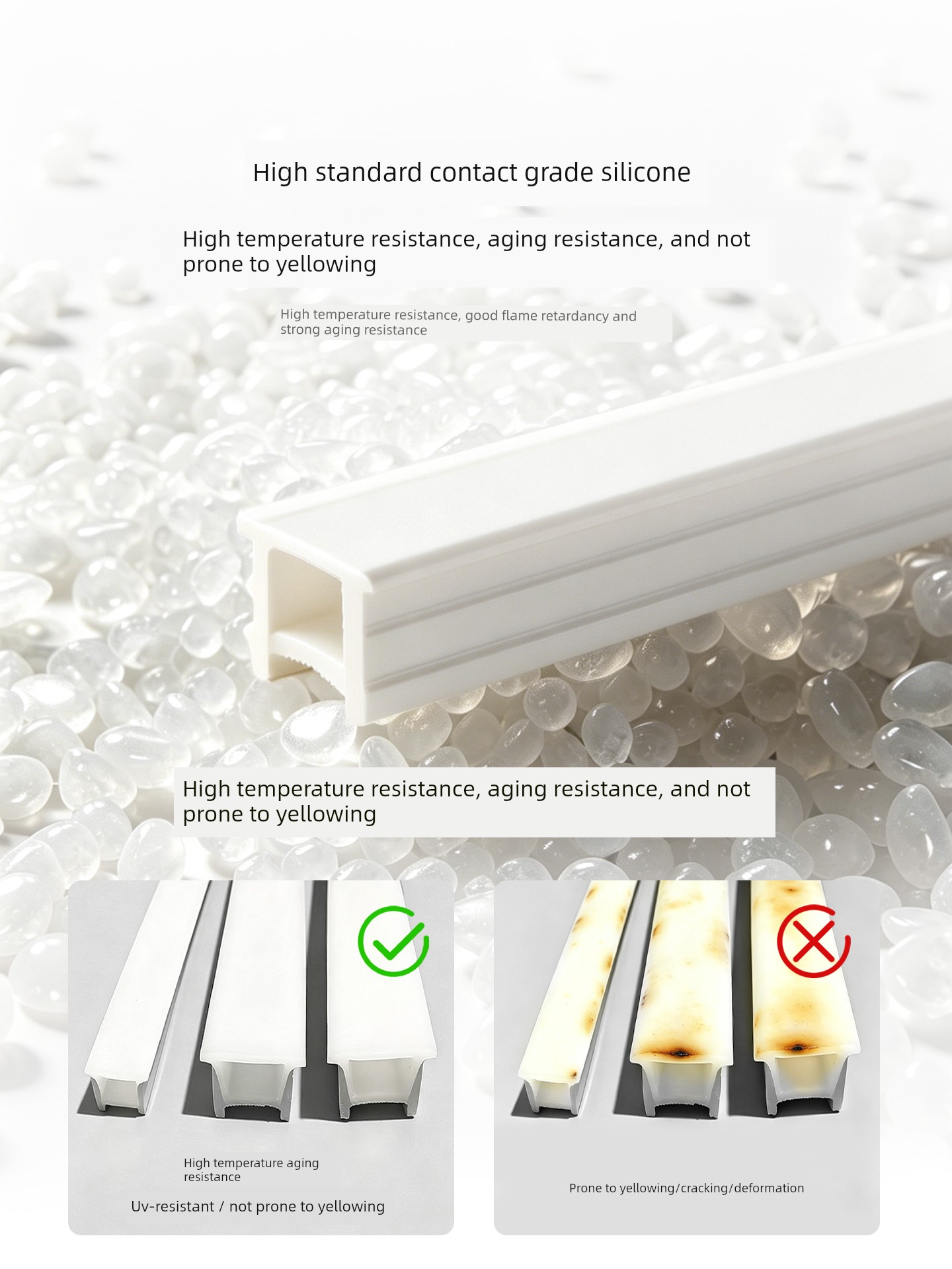 Shuoyu No-Wear Flexible Silicone Cover Plate Led Light Strip Lampshade Embedded Linear Light Mask with Bendable Soft Lines