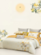 Mengjie Home Textile Frosted Four-Piece Quilt Cover 248x248 Bed Sheet Fully Pure Cotton Thickened Autumn and Winter High-end 2024 New Products