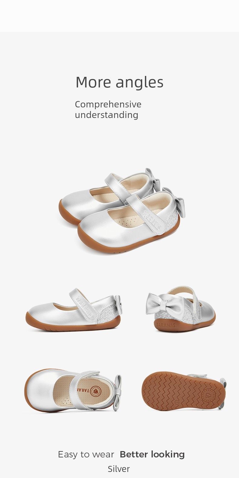 Tyrannis Autumn Children's Shoes Princess Baby Shoes Girls' Barefoot Shoes Baby Girl Pre-Walking Shoes Baby Leather Shoes — 11