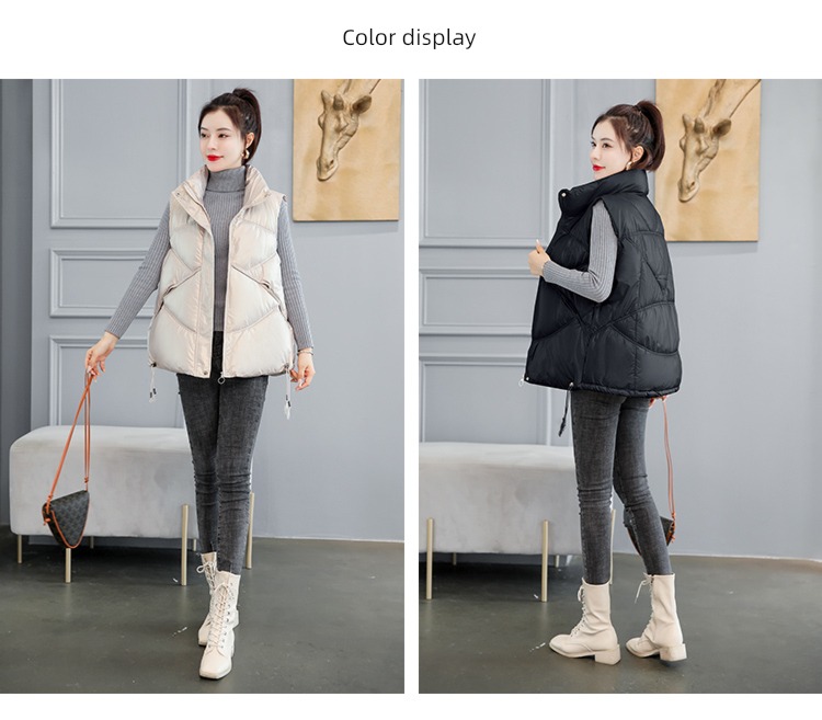 Autumn and winter easy ma'am Wear out waistcoat vest cotton-padded jacket