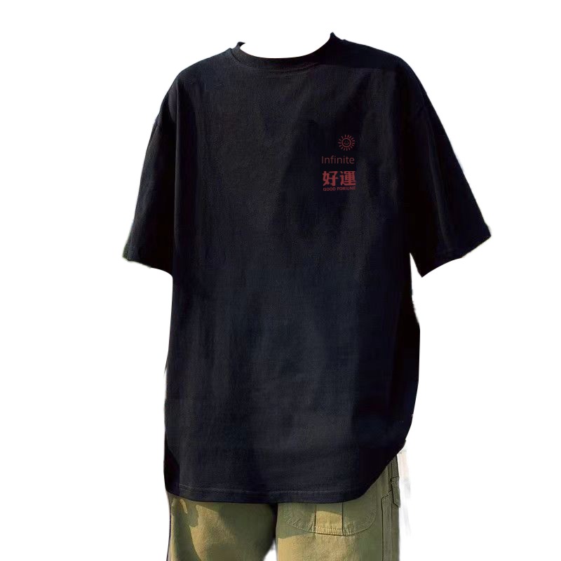 man Port style ins Chaopai teenagers Short sleeve T-shirt