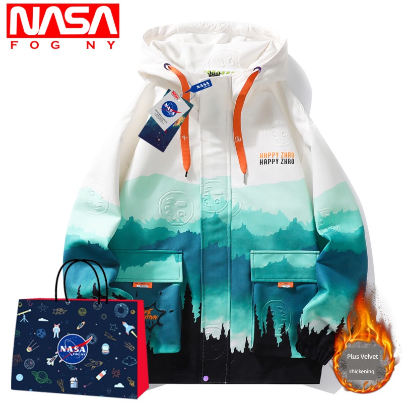 NASA   FOG   NY Spring and Autumn Hooded easy Jacket