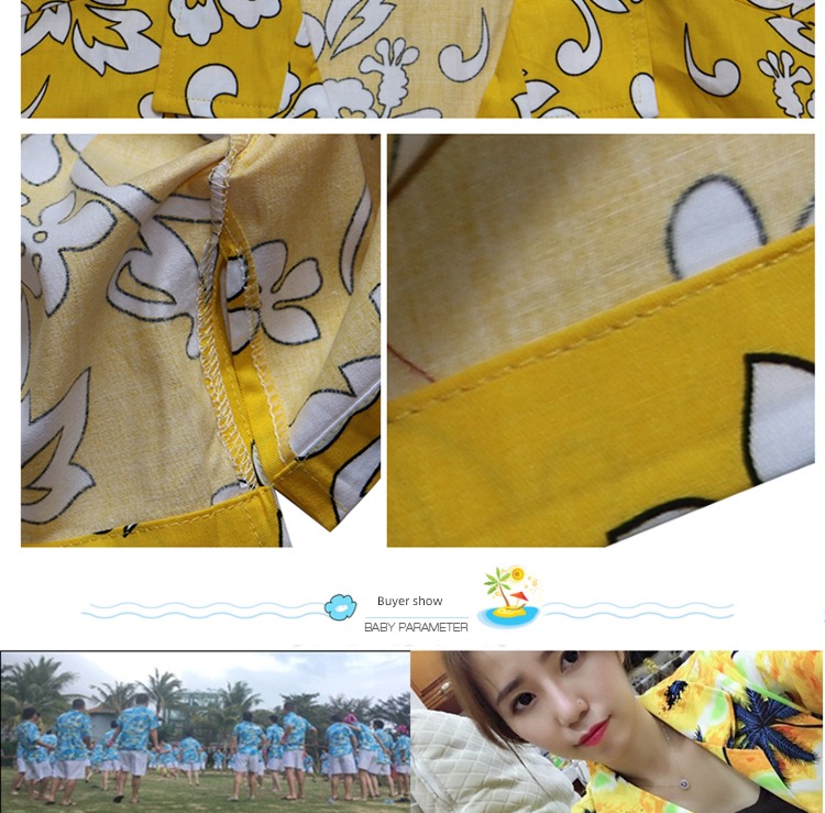 Short sleeve Seaside holiday Thailand leisure time Sanya shirt
