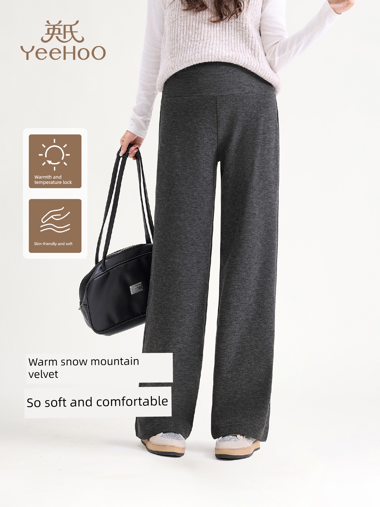 Yeehoo Maternity Pants for Spring and Autumn, Straight Wide-Leg Pants for Outdoor Wear, 2026 New Versatile Loose Casual Wide-Leg Pants