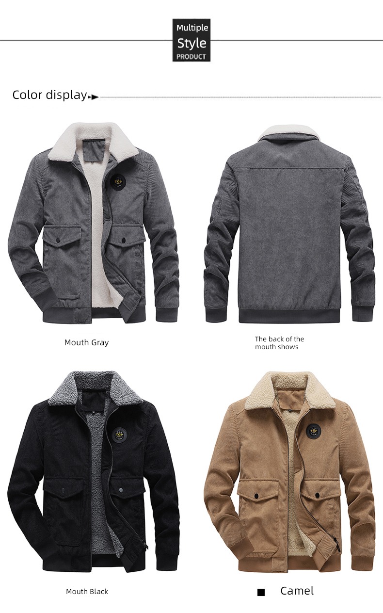 the fat Lamb hair Fattening 200 Jin easy loose coat