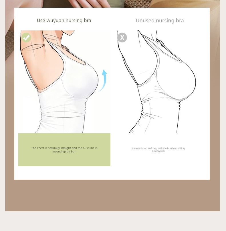 Wu Yuan Nursing Bra Anti-SAG Push up Postpartum Summer Thin Nursing Special Nursing Intimates Pregnant Women Big Chest Special — 9