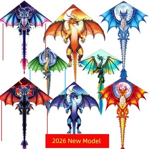 2026 New Style Personalized Kite Pterosaur Ice Dragon Flame Dragon Internet Celebrity Model Easy to Fly and Popular for