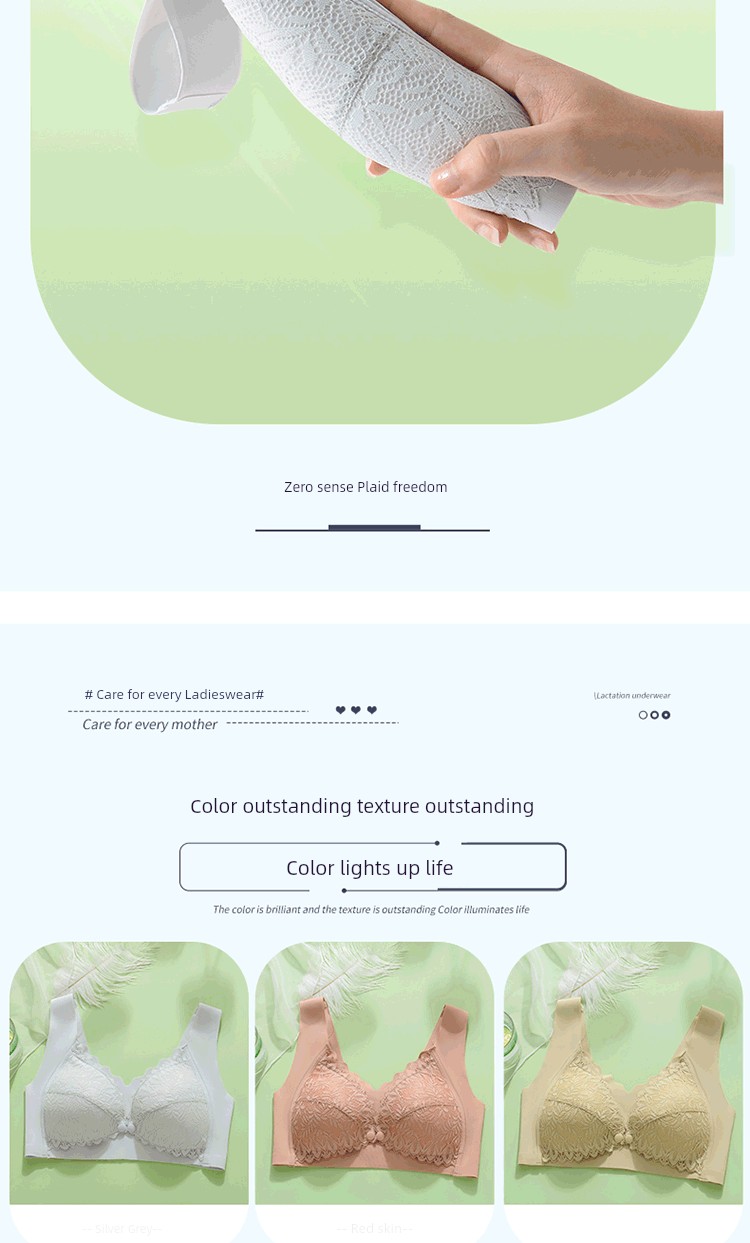 Vest Breastfeeding Intimates Push up and Anti-Sagging Breast Milk Period Maternity Bra Postpartum Feeding Front Buckle Thin Bra — 18