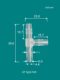 1.5-7.9 Integral diameter T-type 3 tee-way plastic pagoda joint connector science teaching experimental equipment consumables
