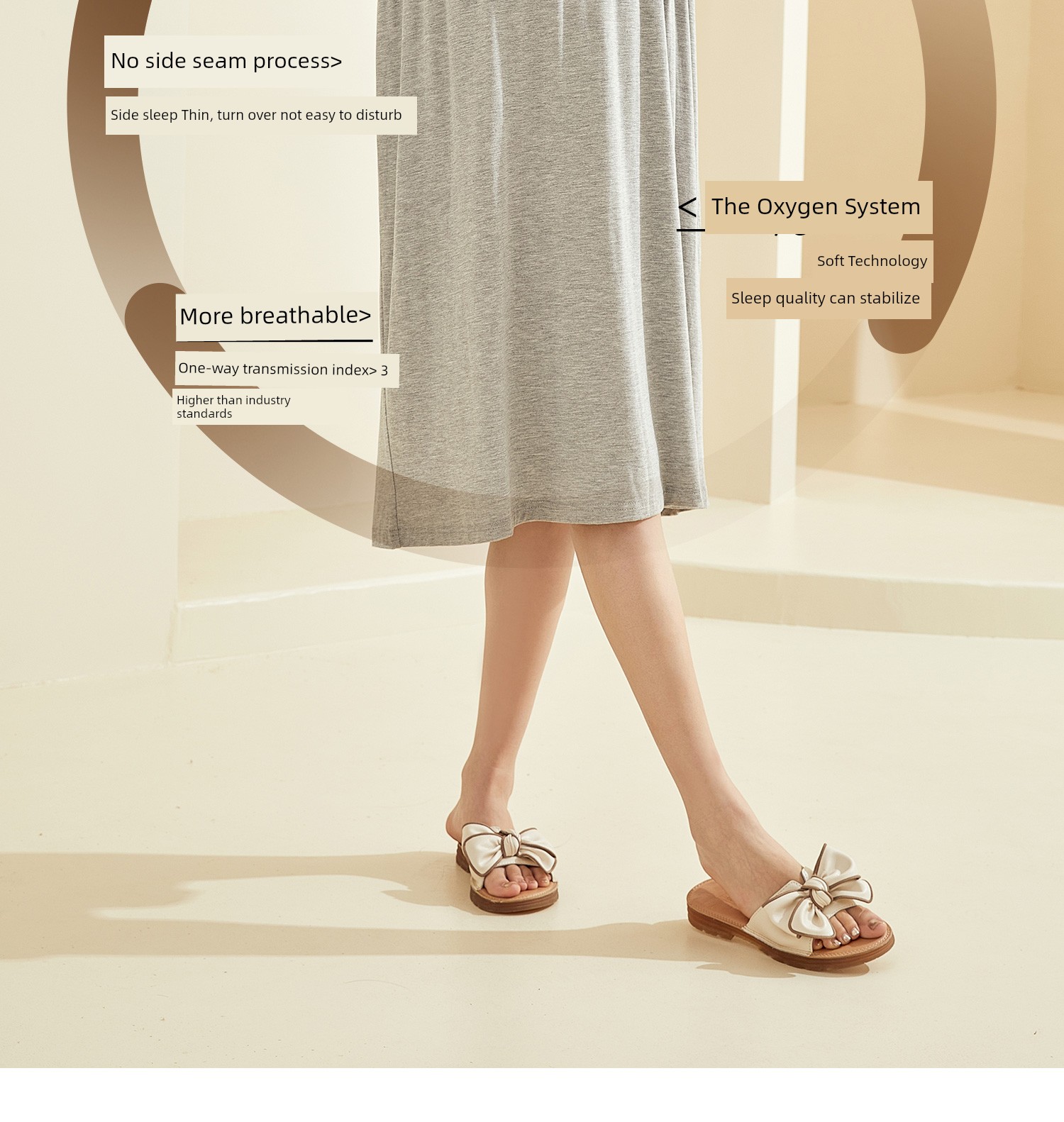 Pregnant Woman's Nightdress Summer Thin Nursing Dress Summer Modal Postpartum Pajamas Nursing Sleeping Dress Summer Clothing Dress — 6