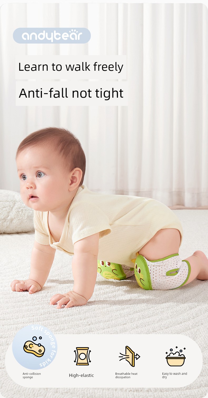 Baby Knee Pads for Crawling, Baby Knee Protectors, Children's Crawling Anti-Fall Elbow Pads, Summer Thin Breathable Style — 1