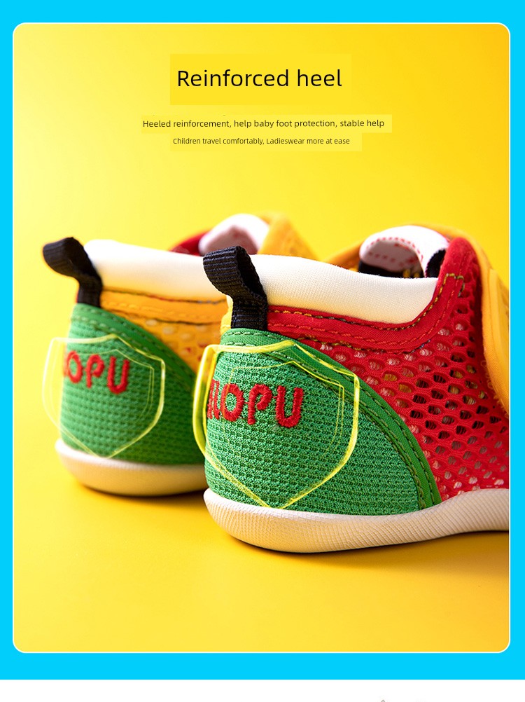 Kilopu 2026 Summer Hollow-Out Soft-Soled Baby Walking Shoes Breathable Mesh Non-Slip Anti-Fall Heel Baby Shoes for Boys and Girls — 9