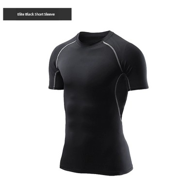 Overweight Man Quick-Drying plus Sized and Lengthened Sleeves Workout Clothes