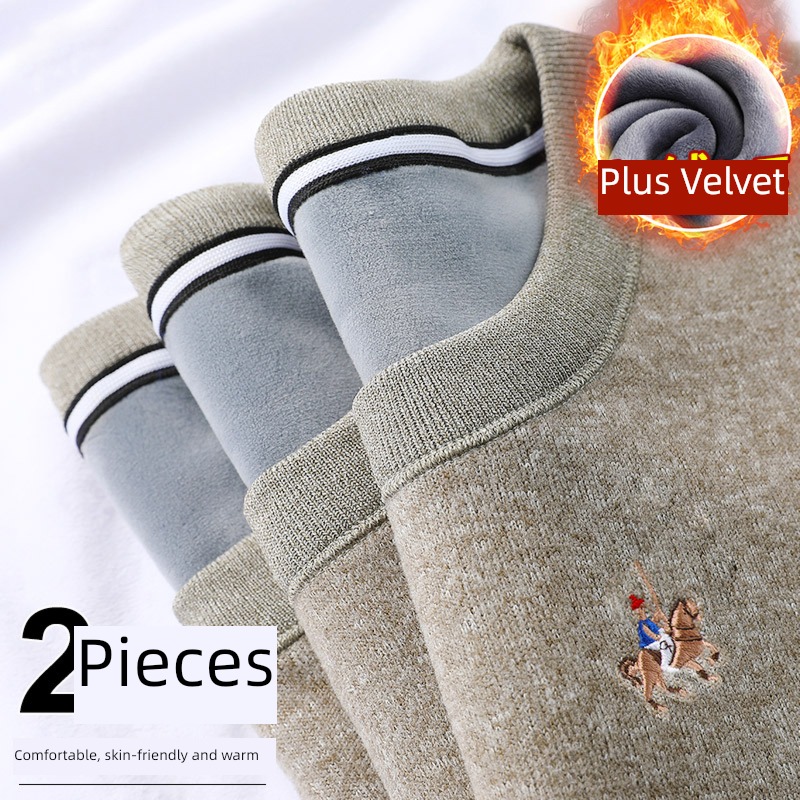 thickening keep warm Round neck Condom trend Versatile sweater