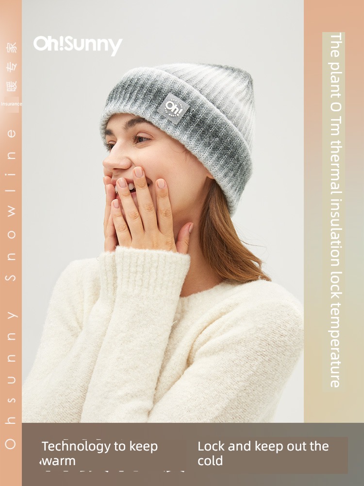 ohsunny wool men and women Autumn and winter Toffee Knitted hat