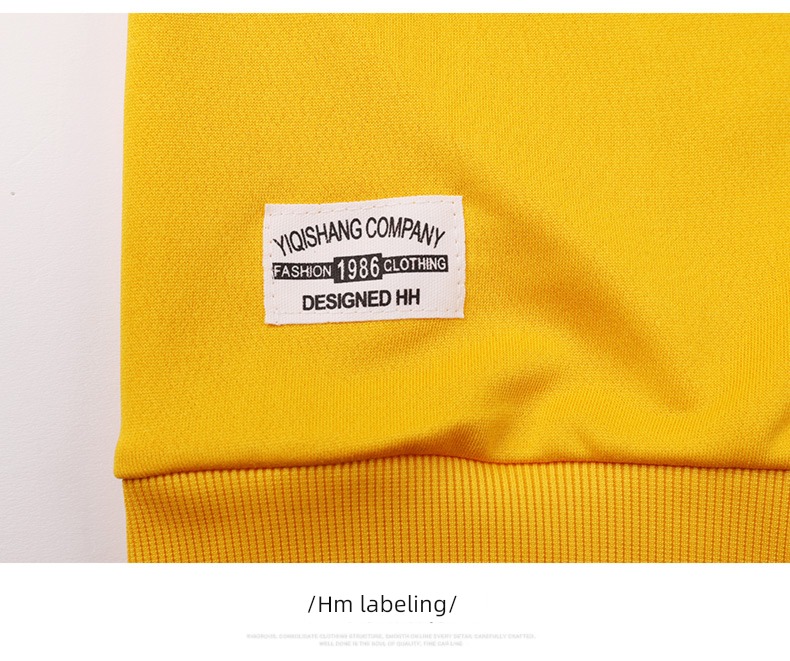 male tide ins Spring and Autumn Condom black Round neck Sweater