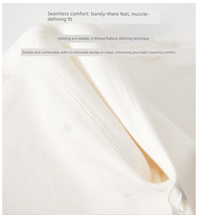 Jq Jingqi Half-Back Shirt for Newborns, Spring and Autumn Clothing, Size 52, Maternity Ward Robe, Newborn Baby Top, Class a — 4