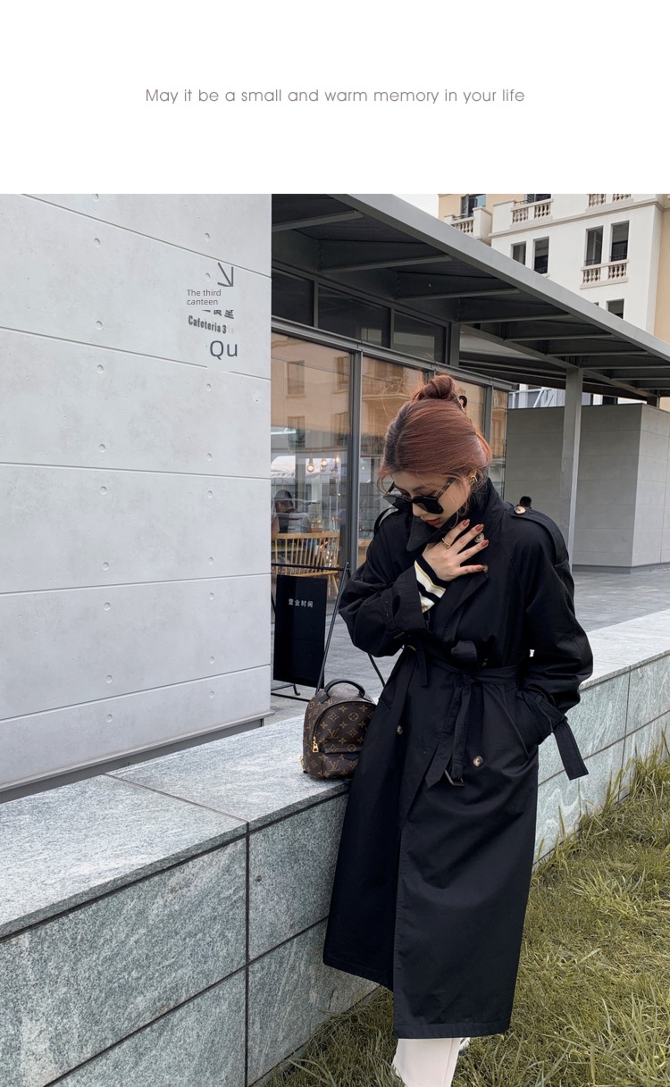 Li xiaosa Fat mm Medium and long term easy Windbreaker loose coat