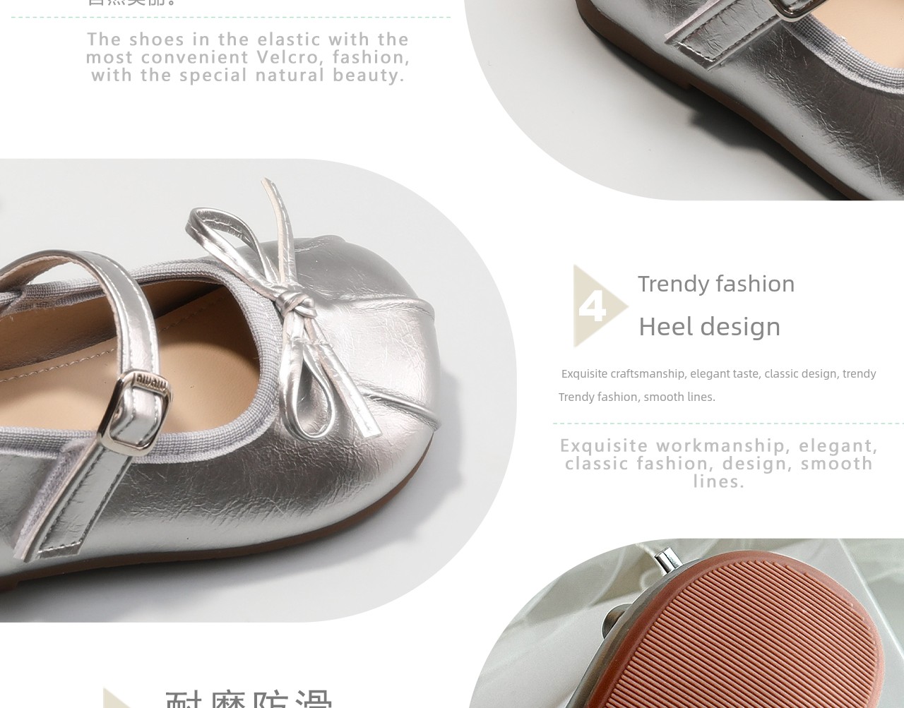 Children's Shoes, Girls' Silver Leather Shoes, 2026 Spring and Autumn New Style, Bow-Knot Princess Shoes, Baby Girl's Single Shoes — 21