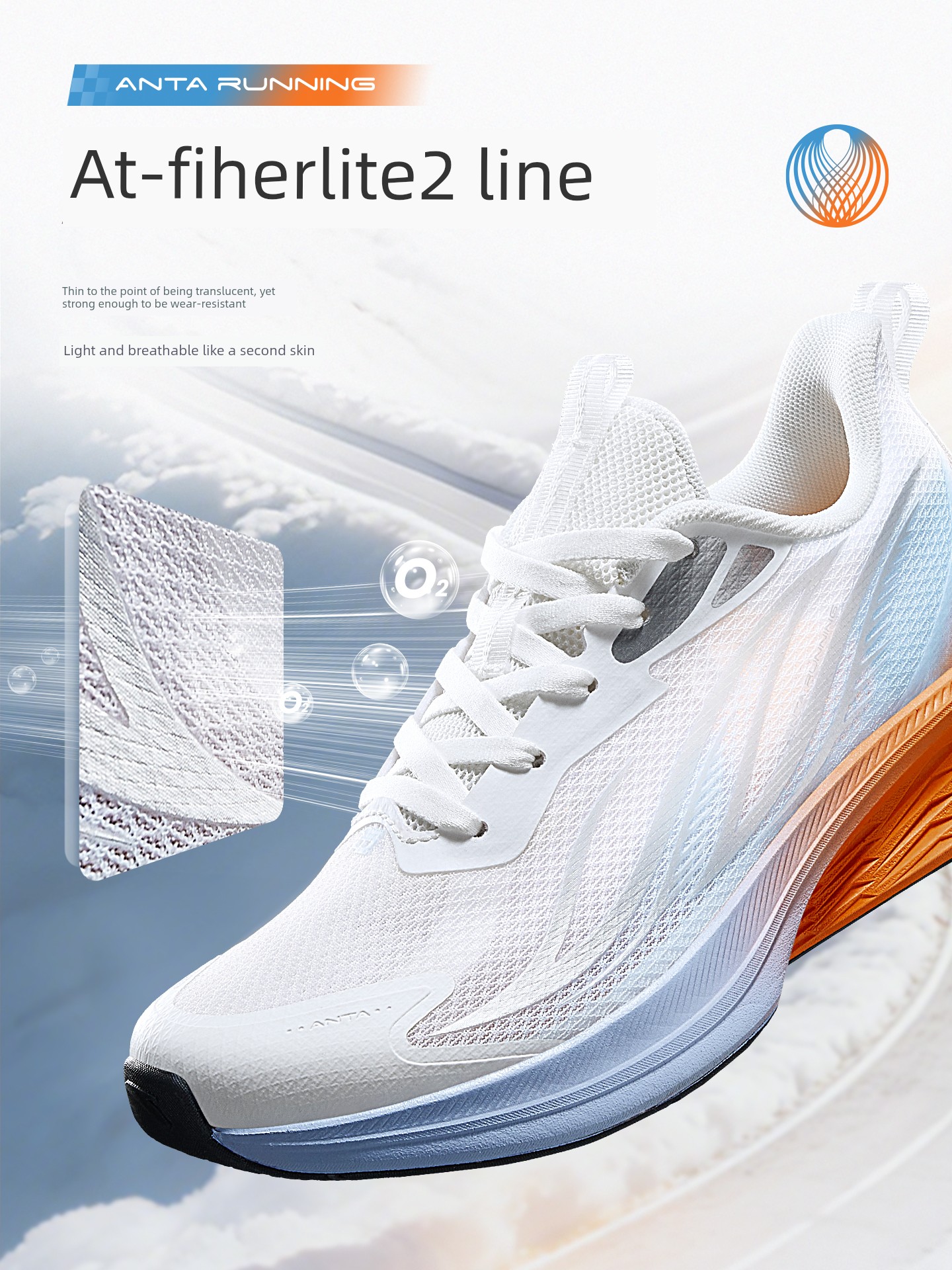 Anta Children's Hydrogen Running 3 Running Shoes 2026 Autumn New Running Sports Shoes for Students and Older Children Breathable Mesh — 3