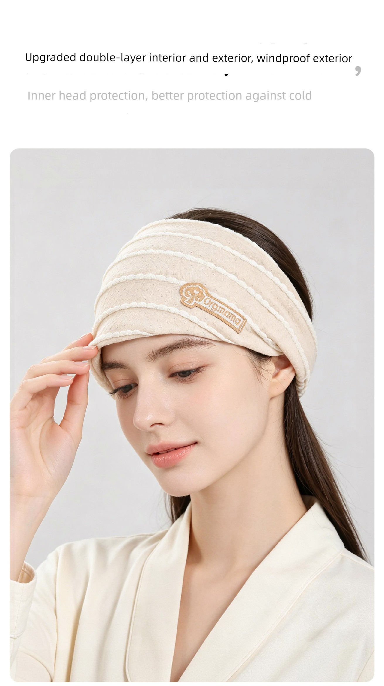 Maternity Windproof Bandana Headband Autumn Childbirth Confinement Hat — 11