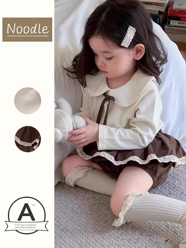 Baby Early Autumn Outfit, Fashionable and Stylish Outdoor Wear, Cool and Trendy Girl's Clothing, Internet Celebrity Baby Super Cute Two-Piece Spring Outfit