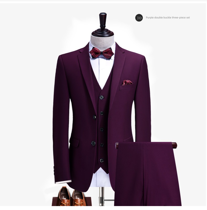 man Korean version Self-cultivation groomsman marry man 's suit suit