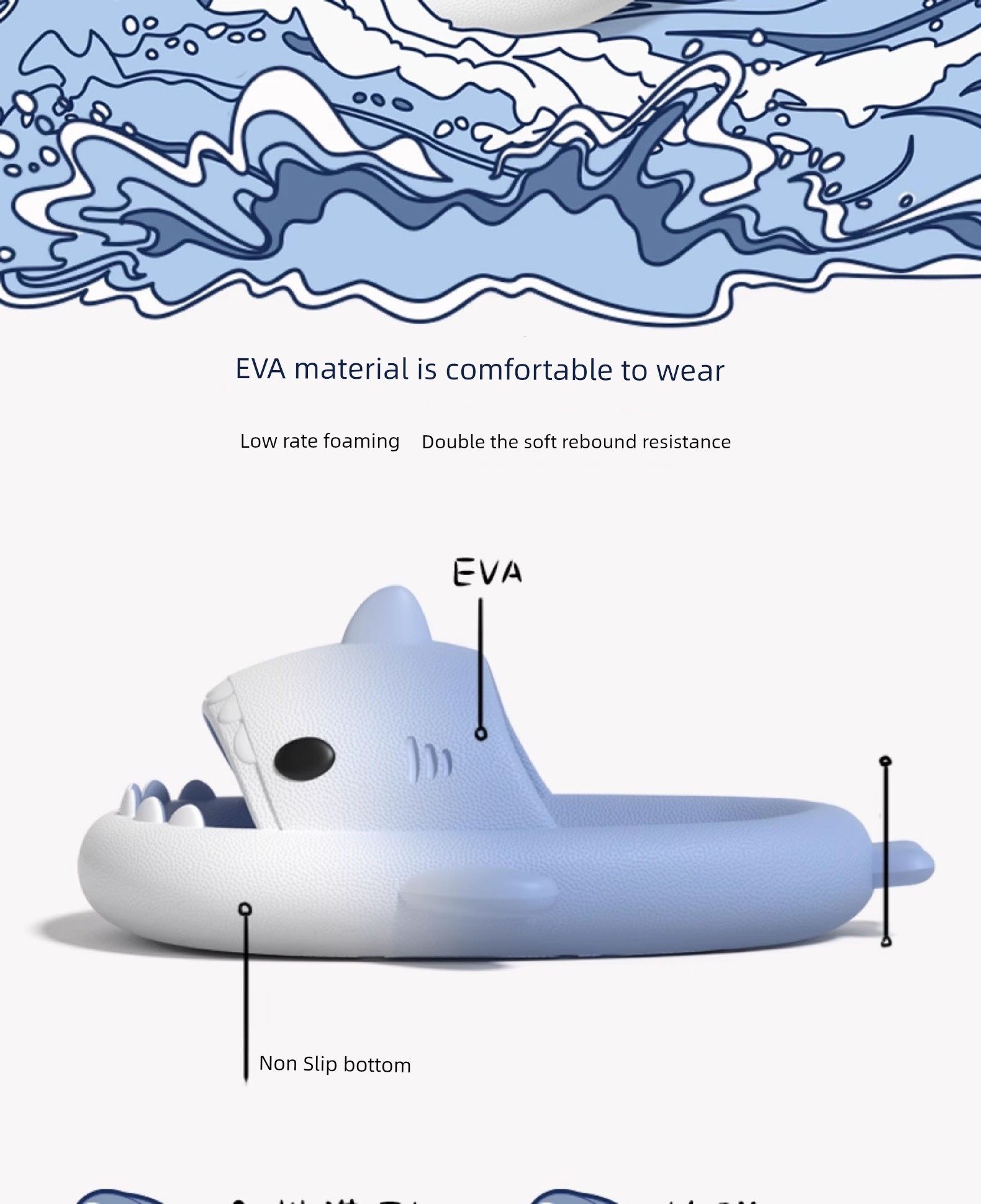 Gradient Summer Indoor Home Boy Children's Slippers — 2