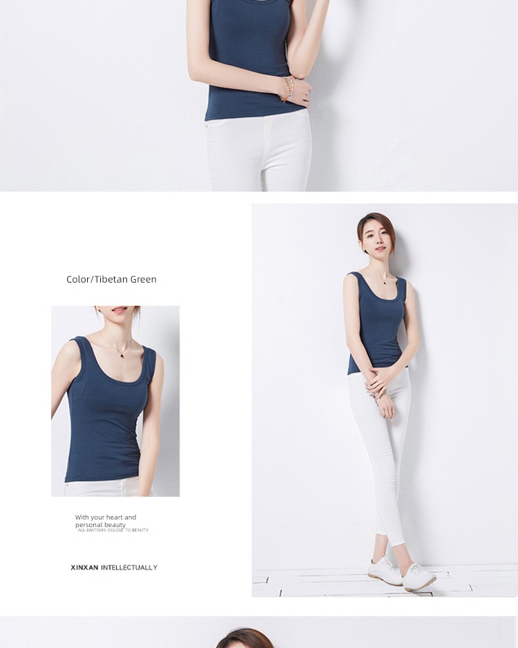 pure cotton black Korean leisure Autumn  camisole vest