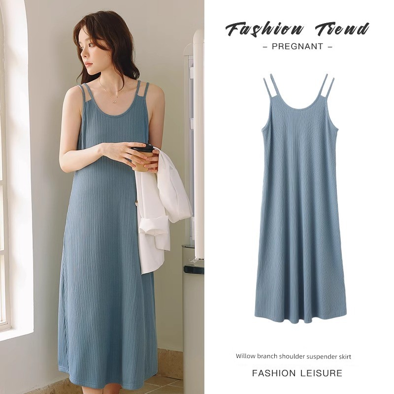Maternity Wear Summer Dress Tops Women's Spring and Summer Vest Suspender Skirt Spring and Autumn 2026 New Set Autumn Outfit — 1